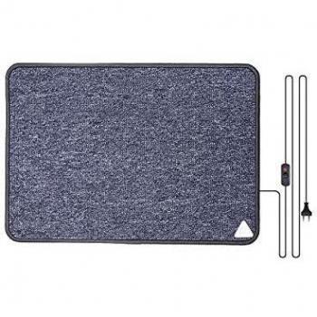 M CONFORT 8436547270026 Alfombra Calefactora, 100 W, Gris, 50 x 70 cm