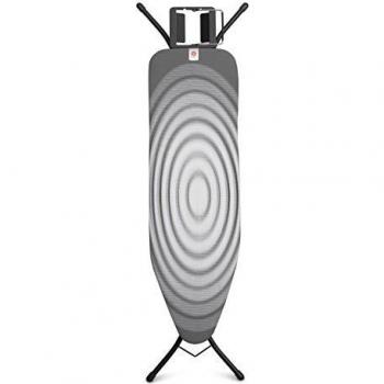 Brabantia 103841 Tabla de planchar, acero, Titan Oval, 124 x 38 cm