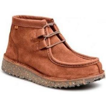 El Naturalista N5631 Lux Suede Wood/Felsen Unisex Leather Sneakers with Lace-Up Closure