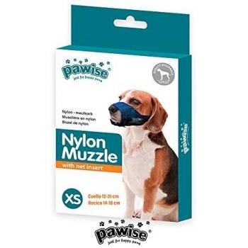 PAWISE Bozal de Nylon Ajustable, Talla Extra-Pequeña