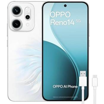 Smartphone OPPO Reno14 5G - 12GB RAM, 256GB Almacenamiento, Pantalla AMOLED 6.59, Cámara Triple 50MP, Batería de 6000mAh con Carga Ráp