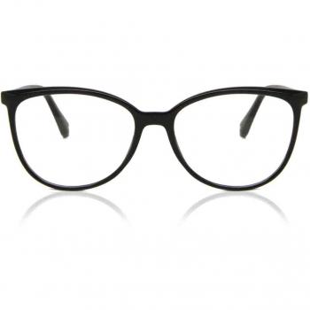 SmartBuy Collection Cat Eye Full Rim Plastic Women’s Prescription Glasses - Black - Size 54 - Blue Light Block Available - Free Lenses