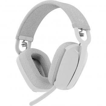 Auriculares Inalámbricos Logitech Zone Vibe con ANC, 20h de Batería, Diadema para Llamadas y Música, Color Blanco