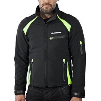 Chaqueta de motorista moderna tejido tipo softshell Invictus Perseo