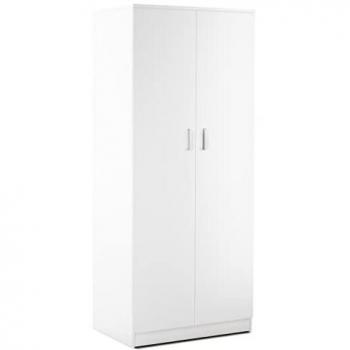 Armario Multiusos Blanco de Dos Puertas 77x52x182 cm