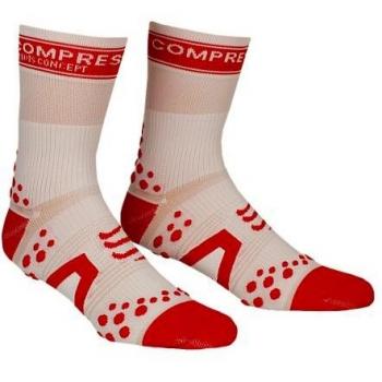 Compressport Calcetines Pro Racing V2 Bike Blanco/Rojo EU 46-48