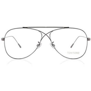 Tom Ford Gafas de Vista FT 5531 RUTHENIUM 56/12/145 unisex
