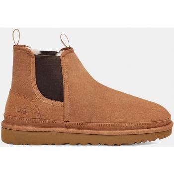 UGG Men's Neumel Chelsea Suede Boots with Wool Lining in Chestnut