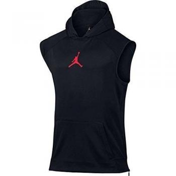 Nike 360 Fleece S/L Hoodie - Sudadera para hombre, color negro, talla 2XL