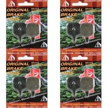 F1 Performance Disc Brake Pads / DiscoBrakes 4 Pares Tektro Io Semi Metalicas