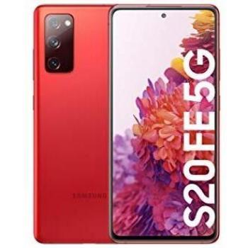 Samsung Smartphone Galaxy S20 FE con Pantalla Infinity-O FHD+ de 6,5 Pulgadas, 6 GB de RAM y 128 GB de Memoria Interna Ampliable, Batería de 4500 mAh y Carga rápida Rojo