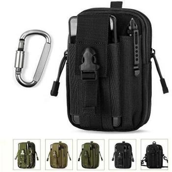 Unigear Bolsa Cintura 1000D Riñoneras Hombre Bolso Cinturón + Mosquetón Táctico