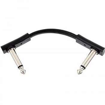 RockBoard Flat Patch Cable 5 cm - Black Instrument Cable