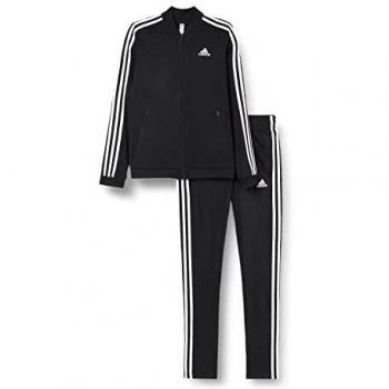 adidas W 3S TR TS Tracksuit, Womens, Black/White, Small
