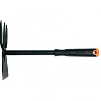 Azada Ergonómica Fiskars para Jardín, Longitud 32.2 cm, Peso 250 g, Color Naranja/Negro