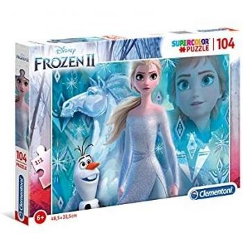Clementoni- Puzzle 104 Piezas Frozen 2, Multicolor