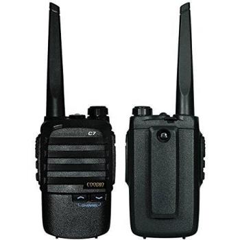 Coodio C7 Recargables Walkie-Talkie 2.5W UHF 400-480MHz 16-Canales Doble radio de dos vías transceptor con Auriculares