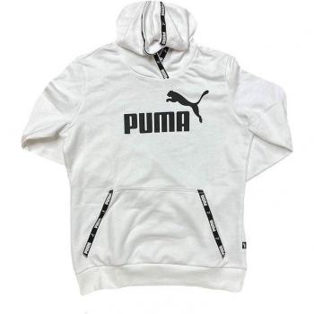 Sudadera Puma Power Blanca Sin Capucha para Hombre
