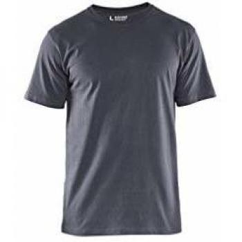 Blaklader 9400 Men's T-Shirt - Gray - 100% Cotton - Ribbed Collar and Reinforced Seams