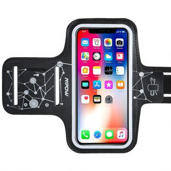 ãEdiciÃ³n de seguridadãMpow Brazalete Deportivo Para Correr Fitness Con soporte para llaves, Brazalete MÃ³vil con PatrÃ³n de Cielo Luminoso para iPhoneX 8 7 6 6s Samsung Galaxy S9 S8 S7 S6 ,HTC,LG hasta 5.3 pulgadas