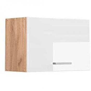 Armario colgante R-Line, Blanco alto brillo, 60 cm Plano