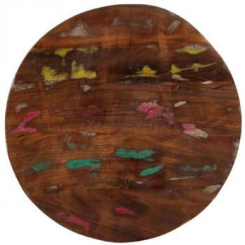 Tablero de mesa redondo madera maciza reciclada Ø 90x3,8 cm
