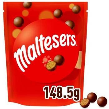 Maltesers, Snack de Leche Malteada recubiertas de Chocolate con leche, Chuches Halloween, Chocolate Regalo