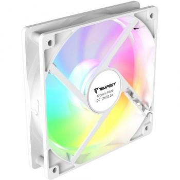 Ventilador de CPU Tempest 120mm ARGB PWM Blanco
