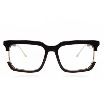 Anna-Karin Karlsson VEGAS SYNDROME Black Gold Women's Eyeglasses Size 56 - Blue Light Block Available
