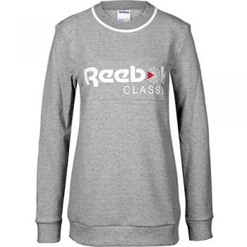 Reebok F Iconic Crew Sweatshirt, Women, Women, F Iconic Crew, Grey