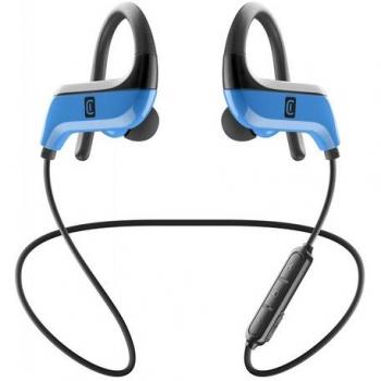 Auriculares Bluetooth Deportivos Cellular Line Racer con Micrófono, Sonido Abierto, Color Azul
