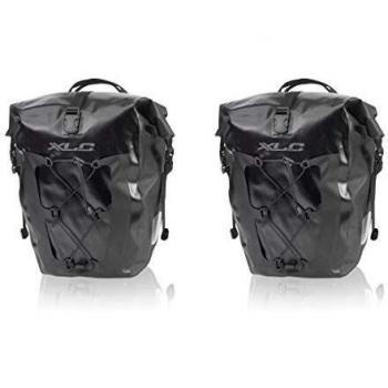 Xlc Einzeltaschenset Wasserdicht Material de Bicicleta, Unisex-Adultos, Negro, Size