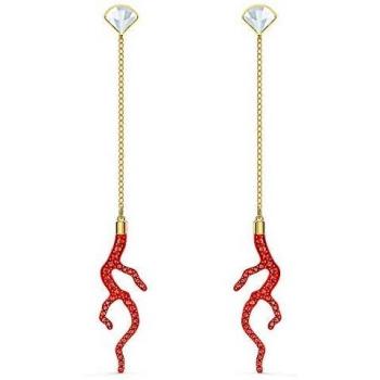 Swarovski 5520662 Shell Coral - Pendientes, color rojo y dorado