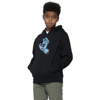 Sudadera con capucha para niños Santa Cruz Screaming Hand negra 10-12 años