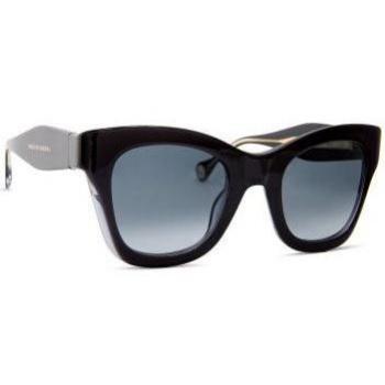 Carolina Herrera CH 0015/S Sunglasses, Black Grey/Dark Grey Shaded, Female, Size: 50 MM