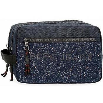 Pepe Jeans Hike Neceser Dos Compartimentos Adaptable Azul 26x16x12 cms Poliéster