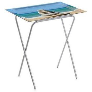 Mesita Plegable Don Hierro con Bandeja Extraíble para Cocina y Camping, 65,5 x 61,5 x 42 cm