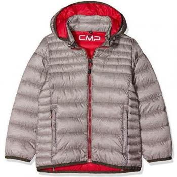 CMP Feel Warm Flock - Chaqueta para niña, Niñas, Chaqueta, 38Z1785P, Arabica, Rock, Granita, 116