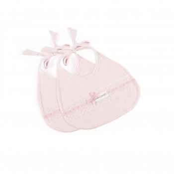 Pasito a Pasito 73872 - Set de 2 baberos, color rosa oxford