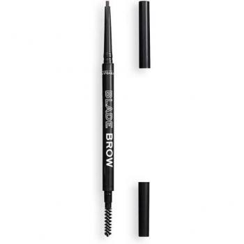 Revolution Relove Blade Brow Eyebrow Pencil with Brush, Shade Brown, 0.1 g