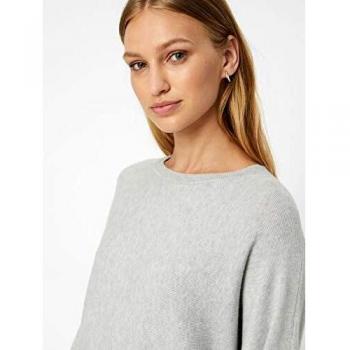 Noisy May NOS DE Nmship L/s O-Neck Knit Noos suéter, Gris