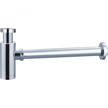 Imex - Sifón redondo Imex cromado de lavabo con diseño recto 1 1/4