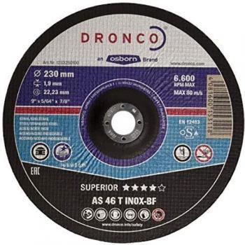 DRONCO AS46TINOX230 Disco de corte metal AS 46 T INOX Special Express 230 x 19 mm pack de 25 uds.