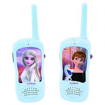 Walkie Talkies Frozen - Alcance de 120 Metros, Multicolor y con Pinza para Cinturón