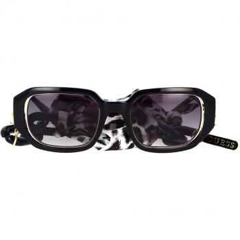 Guess GU7877 Polarized Round Sunglasses for Women - Dark Havana, 52mm Lens