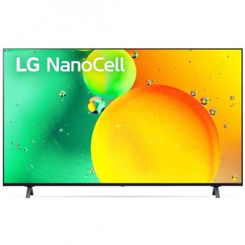 Smart TV LG LED 55 4K UHD 55NANO756QC con Procesador de Gran Potencia α5 Gen 5, Smart TV y Sintonizador DVB-T2 (H.265) - Azul oscuro ceniza