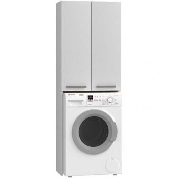 Mueble para Lavadora Moderno HUCOCO Como - 183x64x30 - 2 Puertas + 4 Baldas