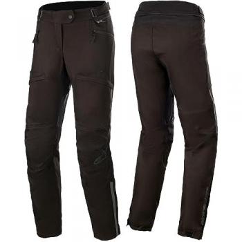 Alpinestars Pantalones de Moto para Mujer Stella AST-1 V2 Impermeables Negros