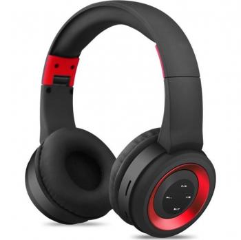 Auriculares Bluetooth Deportivos con Soporte para Tarjeta TF, Radio FM, AUX y Micrófono - Inalámbricos Azul y Rojo