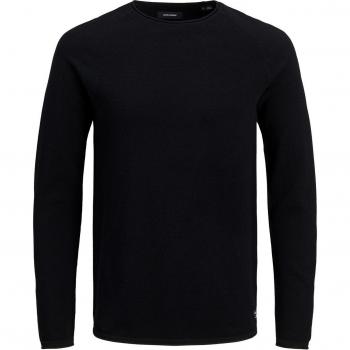 Jack & Jones Hill Knit Round Neck Sweater - Black - XS